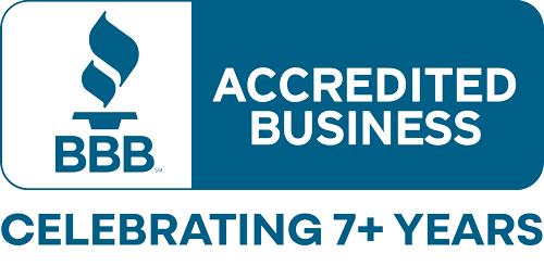 BBB Accredited Business - Celebrating 7+ Years